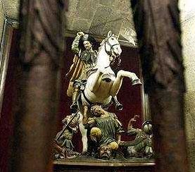 statue de saint Jacques Matamore par Gambino