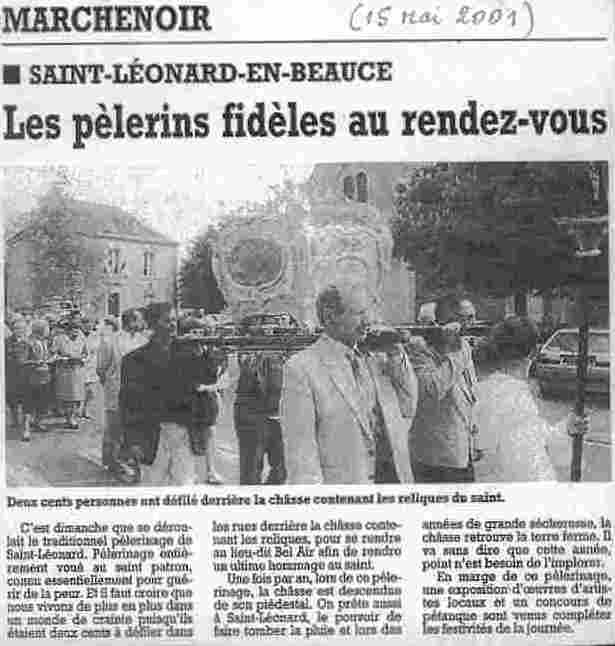 la procession en 2001